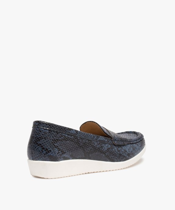 Mocassins femme confort à semelle contrastante vue4 - GEMO (CONFORT) - GEMO