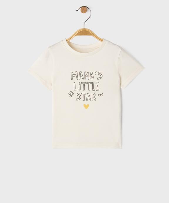 Tee-shirt à message bébé garçon vue1 - GEMO(BEBE DEBT) - GEMO
