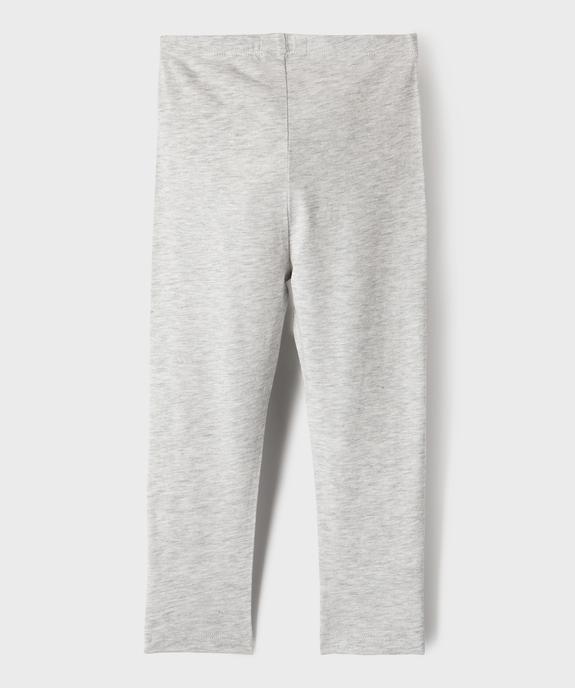 Legging 7/8ème uni à taille élastiquée fille vue6 - GEMO (ENFANT) - GEMO