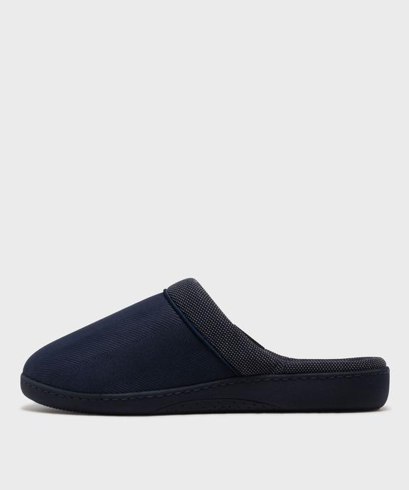 Chaussons mules à discrets motifs homme - Isotoner vue3 - ISOTONER - GEMO