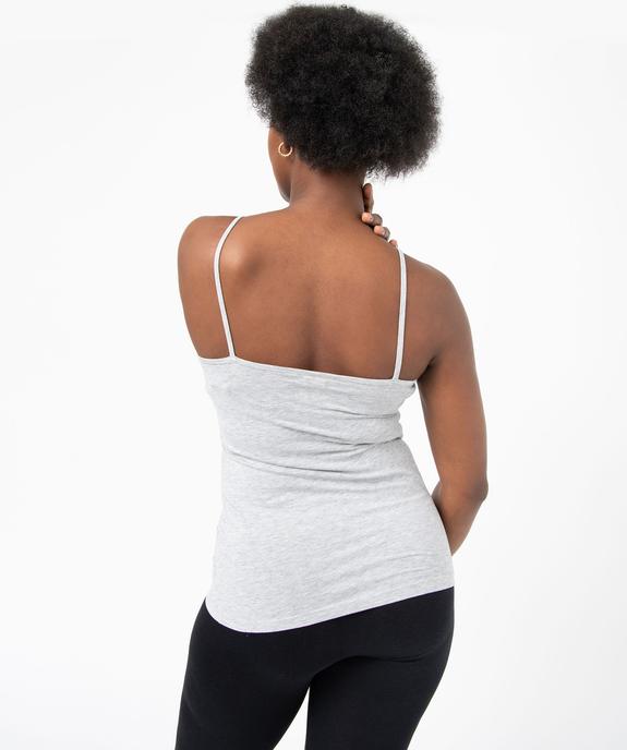 Débardeur uni à fines bretelles femme vue7 - GEMO(FEMME PAP) - GEMO