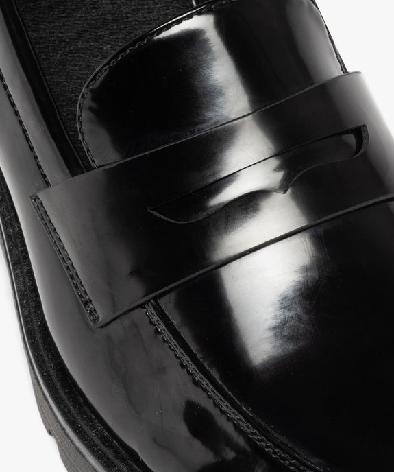 Mocassins femme vernis à semelle crantée  vue6 - GEMO (CASUAL) - GEMO