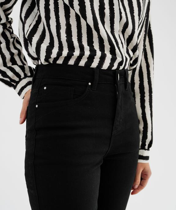 Pantalon Regular taille normale en coton stretch femme vue2 - GEMO 4G FEMME - GEMO