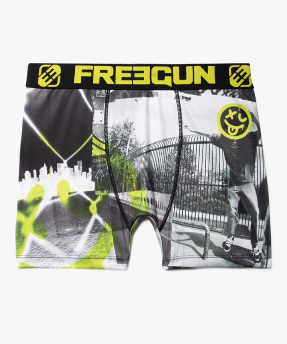 Boxer homme seconde peau imprimé fluo - Freegun vue1 - FREEGUN - GEMO