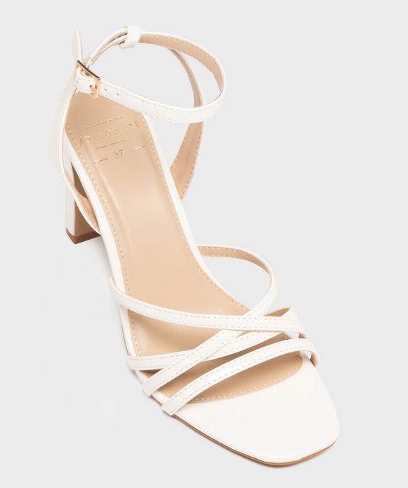 Sandales à talon haut et fines brides vernies femme  vue6 - FOLLOW ME - GEMO