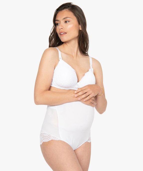 Soutien-gorge d’allaitement en dentelle forme balconnet vue3 - GEMO (MATER) - GEMO