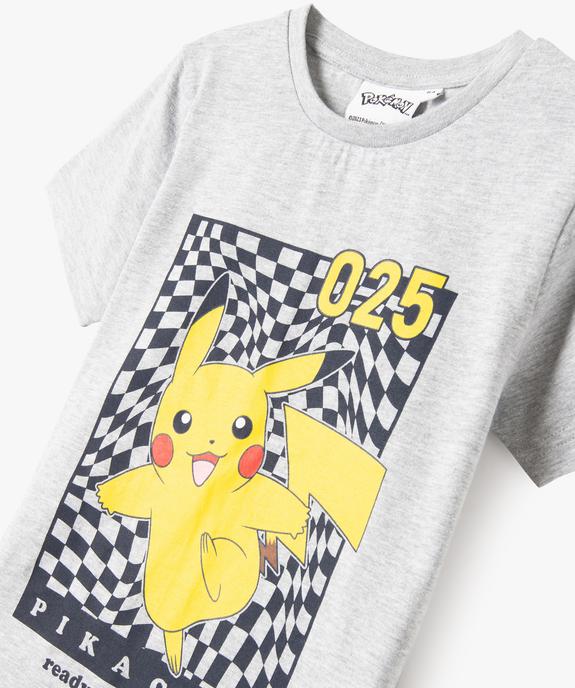 Pyjashort garçon bicolore avec motif Pikachu- Pokemon vue2 - POKEMON - GEMO