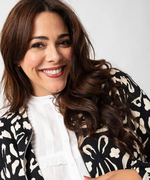 Veste fluide en maille texturée femme grande taille - GEMO (G TAILLE) Veste fluide en maille texturée femme grande taille vue2 - GEMO (G TAILLE) - GEMO