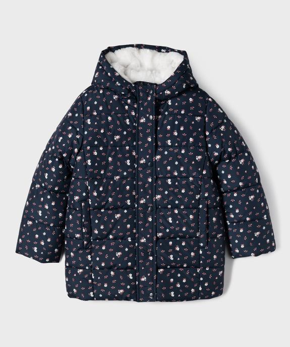 Parka matelassée à capuche doublure chaude fille - GEMO 4G FILLE Parka matelassée à capuche doublure chaude fille vue1 - GEMO 4G FILLE - GEMO