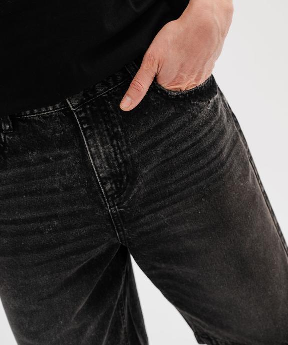 Bermuda en jean coloré coupe large homme vue2 - GEMO 4G HOMME - GEMO