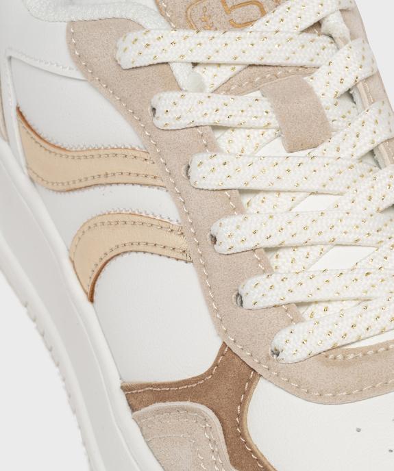 Baskets avec empiècements contrastants femme - 5 Miles vue7 - 5 MILES - GEMO