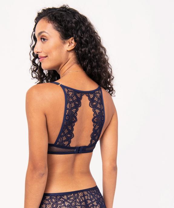 Soutien-gorge push-up en dentelle avec dos fantaisie vue2 - GEMO(HOMWR FEM) - GEMO