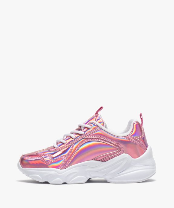 Chaussures de running fille irisées à lacets - Fila Alamo vue3 - FILA - GEMO