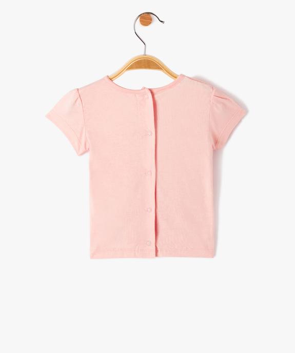 Tee-shirt bébé fille à manches courtes imprimé - Disney vue3 - DISNEY BABY - GEMO
