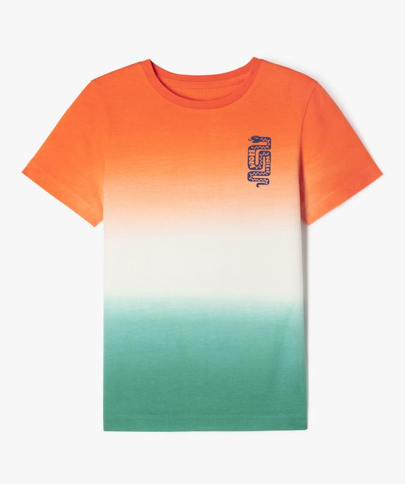 Tee-shirt manches manches courtes tie-and-dye garçon vue1 - GEMO (ENFANT) - GEMO