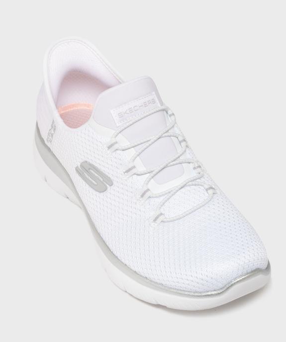 Baskets en mesh faciles à enfiler femme Slip ins Summits - Skechers vue5 - SKECHERS - GEMO