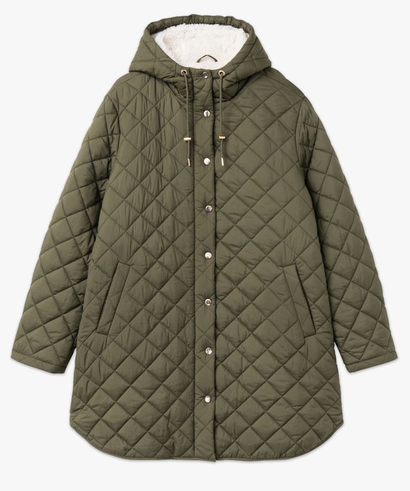 Manteau matelassé à capuche femme grande taille vue8 - GEMO 4G GT - GEMO