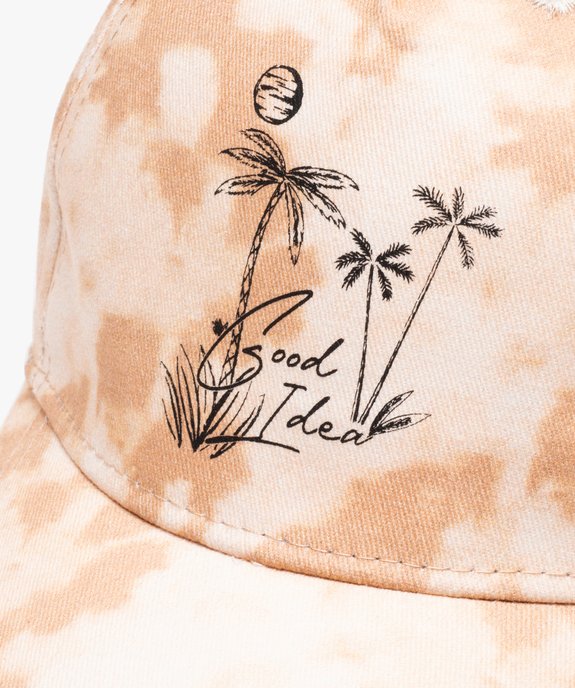 Casquette tie and dye avec motif palmiers garçon vue3 - GEMO (JUNIOR) - GEMO