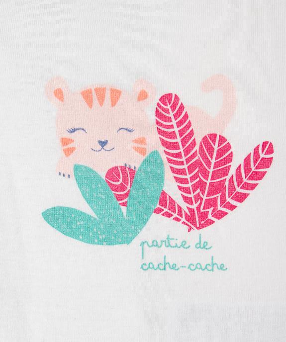 Bodies sans manches avec motifs de la jungle bébé fille (lot de 3) vue2 - GEMO 4G BEBE - GEMO