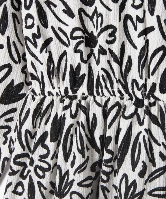 Robe manches longues à motifs fleuris fille - GEMO (ENFANT) Robe manches longues à motifs fleuris fille vue2 - GEMO (ENFANT) - GEMO