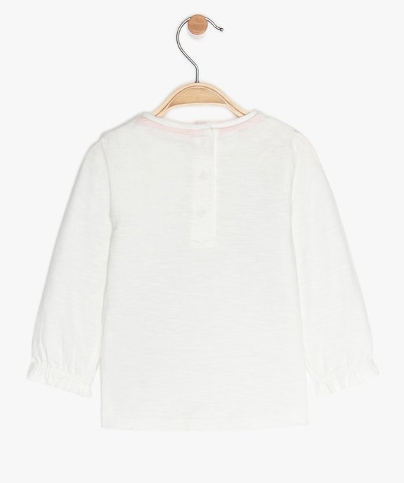 Tee-shirt bébé fille imprimé multimatière vue2 - GEMO(BEBE DEBT) - GEMO
