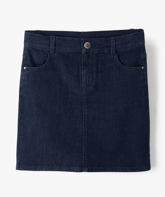 Jupe fille en jean extensible vue1 - GEMO (JUNIOR) - GEMO