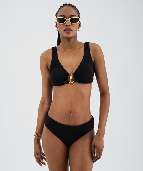 Haut de maillot de bain brassière avec bijou et mousses amovibles femme vue3 - GEMO (PLAGE) - GEMO