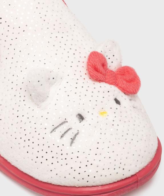 Chaussons pantoufles en velours fille Hello Kitty vue6 - HELLO KITTY - GEMO