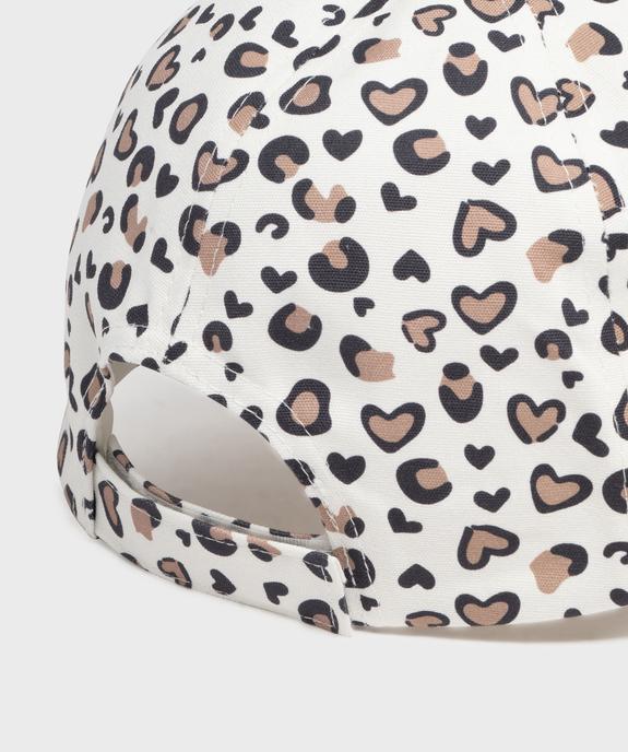 tte à motif léopard fille vue2 - GEMO 4G FILLE - GEMO