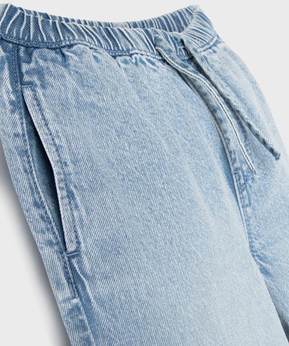 Jean Straight avec taille élastique ajustable fille vue2 - GEMO (ENFANT) - GEMO