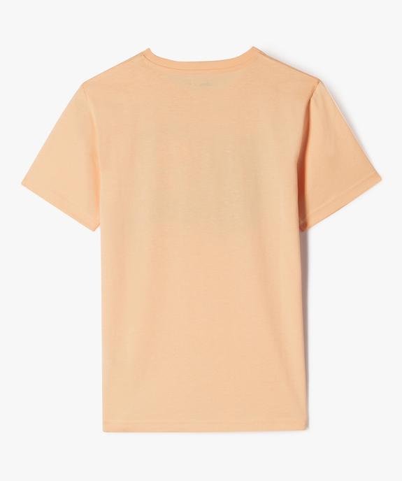 Tee-shirt à manches courtes avec motif estival garçon vue4 - GEMO 4G GARCON - GEMO