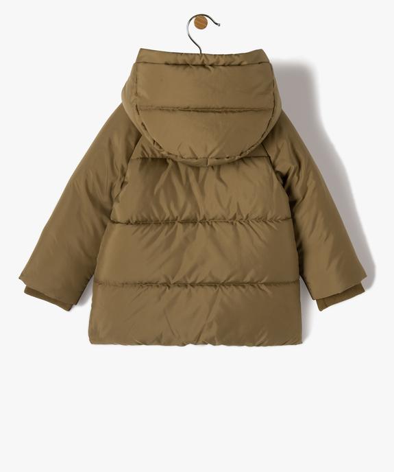Blouson bébé garçon chaud à capuche et doublure polaire vue4 - GEMO 4G BEBE - GEMO
