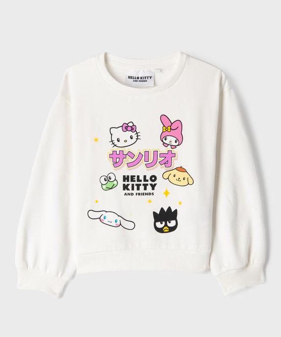 Sweat à motifs colorés fille - Hello Kitty vue3 - HELLO KITTY - GEMO