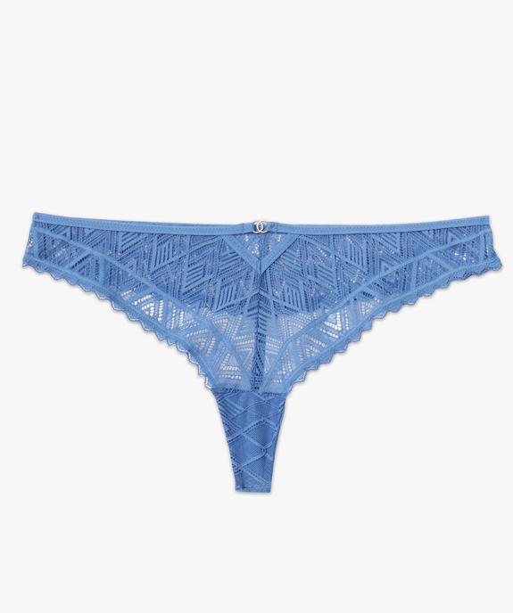 String en dentelle géométrique femme vue4 - GEMO(HOMWR FEM) - GEMO