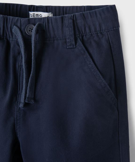 Pantalon chino Regular taille élastique garçon vue2 - GEMO 4G GARCON - GEMO