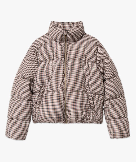 Blouson matelassé avec col montant coupe courte femme vue4 - 1E PRIX BY GEMO - GEMO
