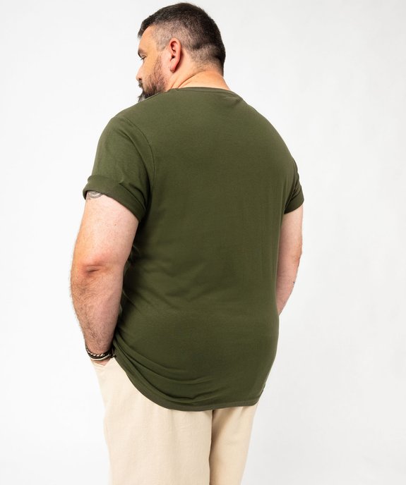 Tee-shirt à manches courtes et col V homme vue6 - GEMO 4G HOMME - GEMO