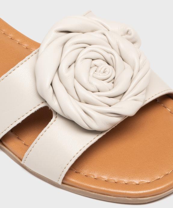 Mules plates à fleur en relief femme vue6 - VALENTINA BALDA - GEMO