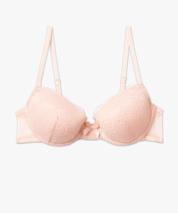 Soutien-gorge corbeille en dentelle à armatures vue4 - GEMO(HOMWR FEM) - GEMO
