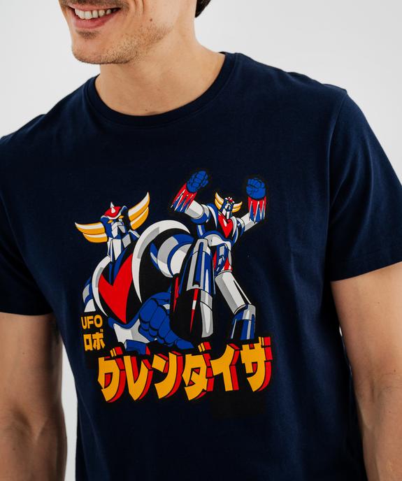 Tee-shirt manches courtes en jersey de coton imprimé homme - Goldorak vue2 - GOLDORAK - GEMO