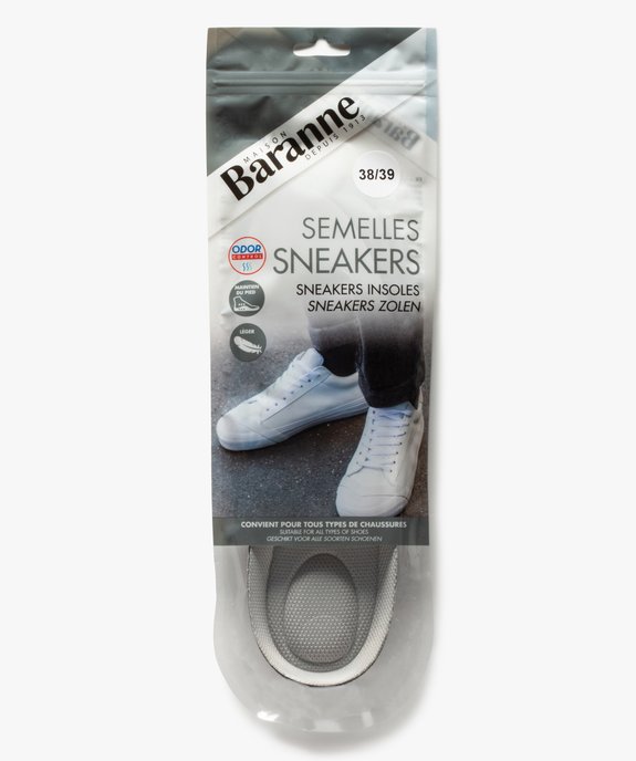 Semelles sneakers anatomiques - Baranne vue2 - BARANNE - GEMO