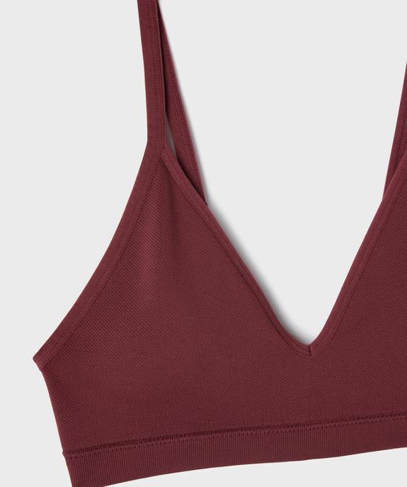 Brassière à fines bretelles avec mousses amovibles fille vue2 - GEMO 4G FILLE - GEMO