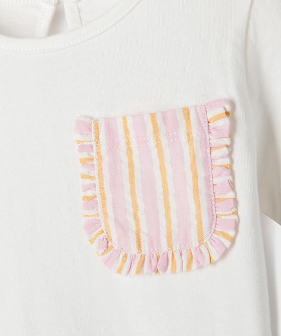 Ensemble 2 pièces tee-shirt + short bébé fille vue2 - GEMO(BEBE DEBT) - GEMO