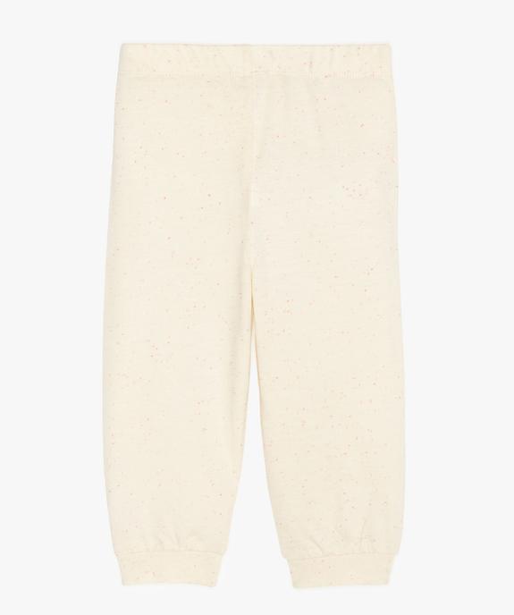 Pyjama bébé fille imprimé et moucheté vue2 - GEMO 4G BEBE - GEMO