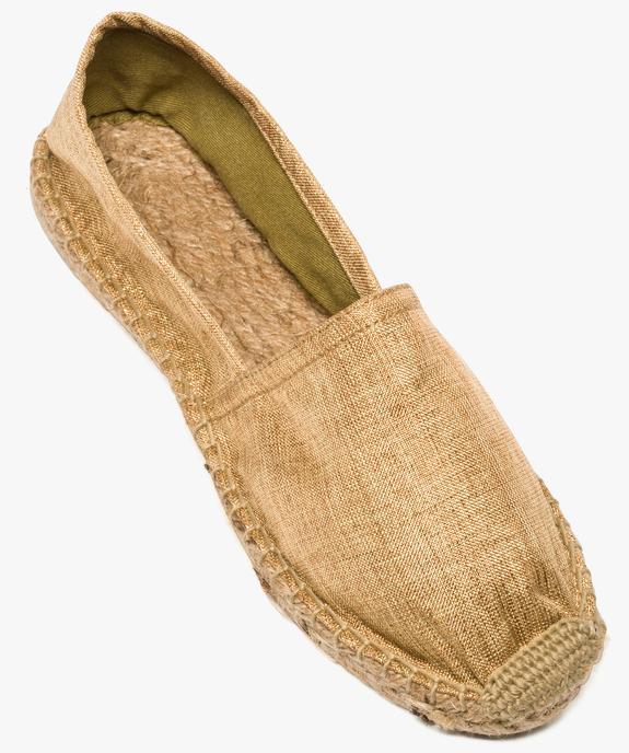 Espadrilles femme en toile pailletée vue5 - GEMO (PLAGE) - GEMO