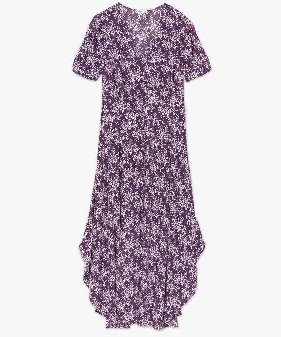 Robe femme longue à manches courtes vue4 - GEMO(FEMME PAP) - GEMO