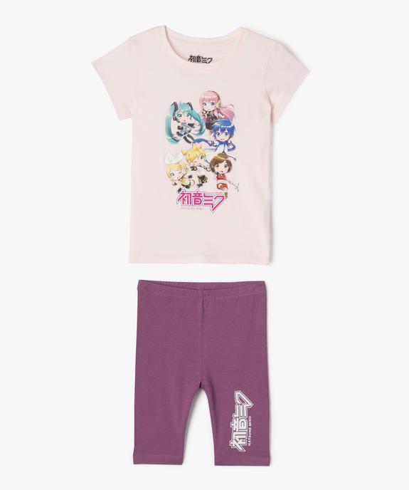Ensemble 2 pièces short + tee-shirt fille - Hatsune Miku vue1 - HATSUNE MIKU - GEMO