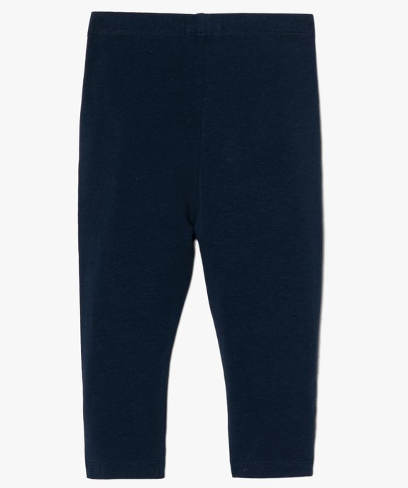 Legging bébé fille long en coton stretch - LuluCastagnette vue3 - LULUCASTAGNETTE - GEMO