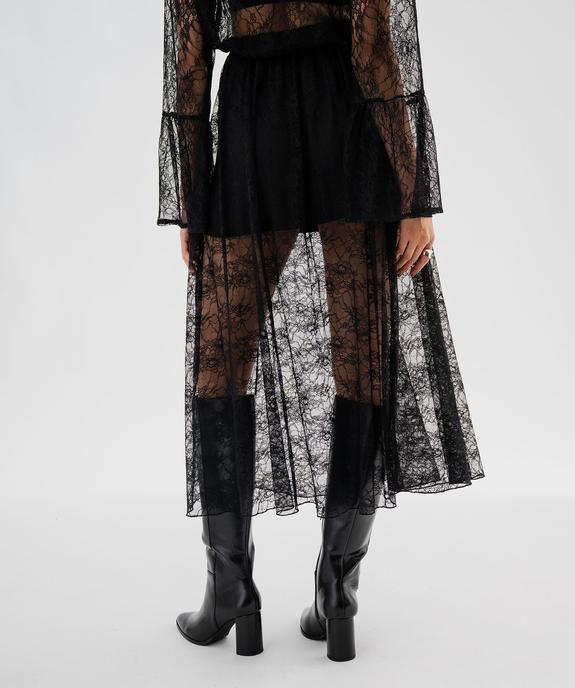 Jupe midi en dentelle bohème femme vue4 - GEMO(FEMME PAP) - GEMO