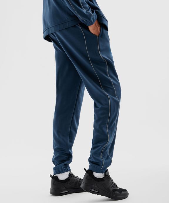 Pantalon de jogging avec liserés réfléchissants homme vue3 - GEMO (HOMME) - GEMO